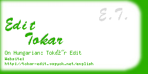 edit tokar business card